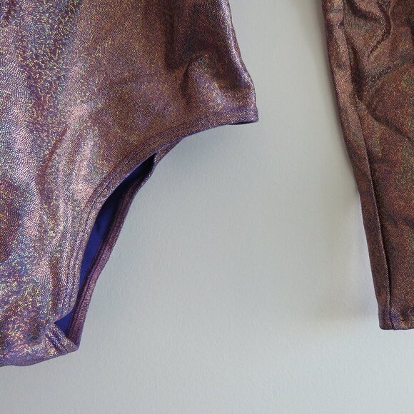 FREEDOM RAVE WEAR Athena New York Bodysuit in Pink Metallic Festival Size XS NWT - Picture 9 of 16